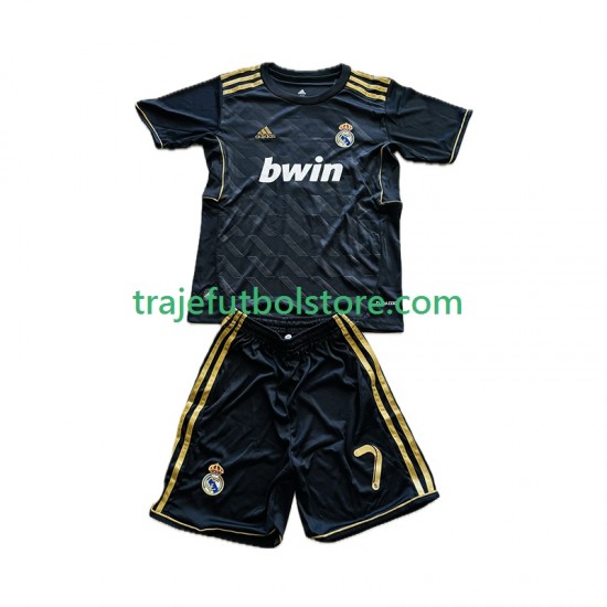 Camiseta 2ª Real Madrid Cristiano Ronaldo 7 2012 Retro Niño 2011 Manga Corta
