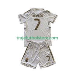 Camiseta 1ª Real Madrid Cristiano Ronaldo 7 2012 Retro Niño 2011 Manga Corta