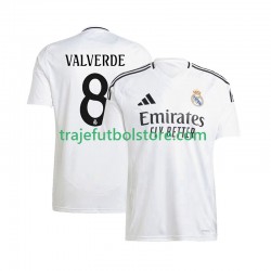 Camiseta 1ª Real Madrid Federico Valverde 8 Hombre 2024-2025 Manga Corta