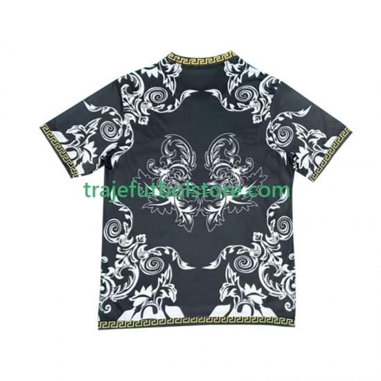 Camiseta 1ª Real Madrid Versace Black Edition Hombre 2024-2025 Manga Corta