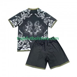 Camiseta 1ª Real Madrid Versace Black Edition Niño 2024-2025 Manga Corta