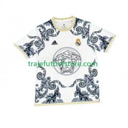 Camiseta 1ª Real Madrid Versace White Edition Hombre 2024-2025 Manga Corta