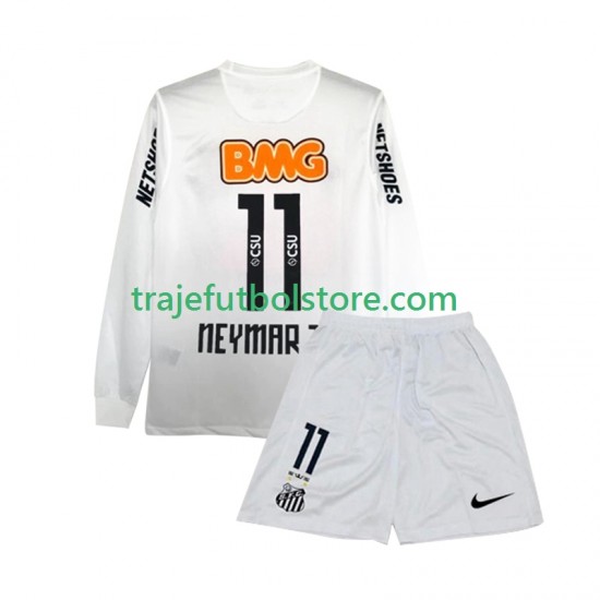 Camiseta 1ª Santos FC Neymar JR 11 2012 Retro Niño 2011 ML