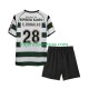 Camiseta 1ª Sporting CP Cristiano Ronaldo 28 2001 2003 Retro Niño Manga Corta