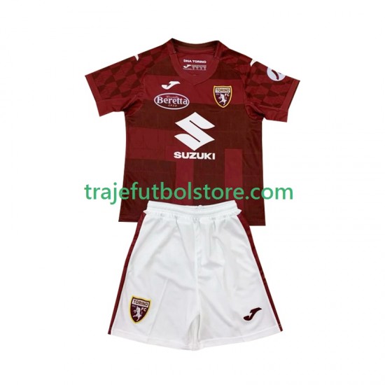 Camiseta 1ª Torino Niño 2024-2025 Manga Corta