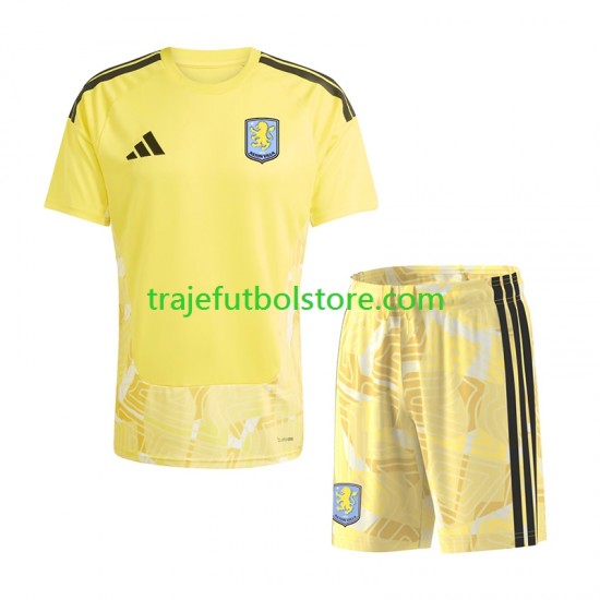 Camiseta 1ª Aston Villa Portero Niño 2026-2027 Manga Corta