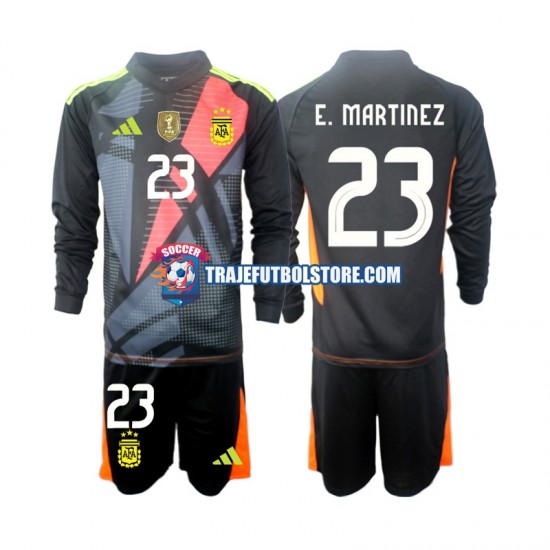 Camiseta 1ª Argentina Emiliano Martinez 23 Portero Niño 2024 ML
