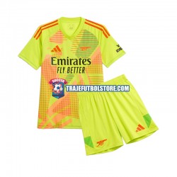 Camiseta 1ª Arsenal Portero Niño 2024-2025 Manga Corta