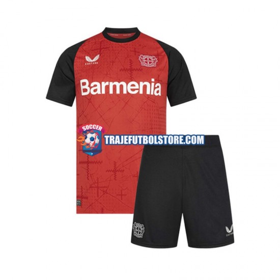 Camiseta 1ª Bayer 04 Leverkusen Niño 2024-2025 Manga Corta