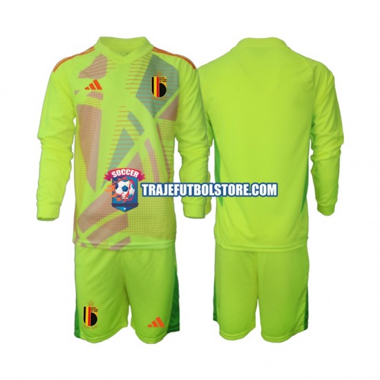 Camiseta 2ª Bélgica Portero Niño Euro 2024 ML