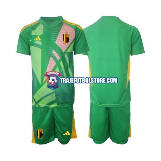 Camiseta 3ª Bélgica Portero Niño Euro 2024 Manga Corta