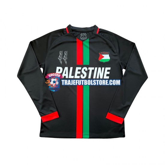 Camiseta 1ª Club Deportivo Palestino Center Stripre Hombre 2024-2025 ML
