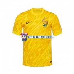 Camiseta 1ª Francia Portero Hombre Euro 2024 Manga Corta
