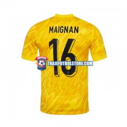 Camiseta 1ª Francia MAIGNAN 16 Portero Hombre Euro 2024 Manga Corta