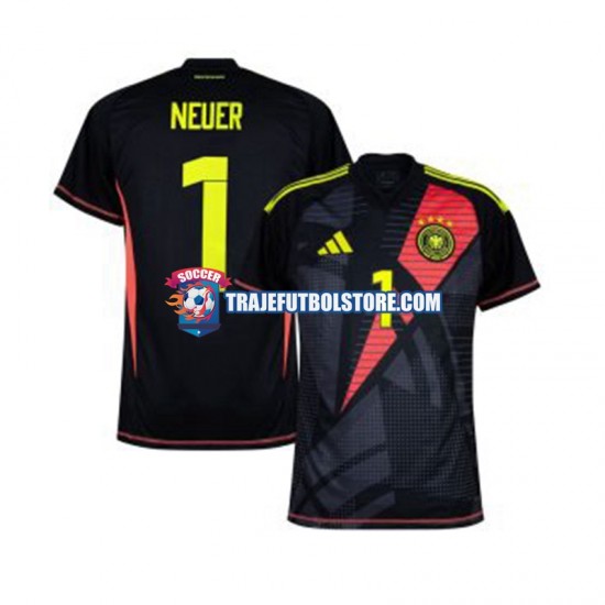Camiseta 1ª Alemania Manuel Neuer 1 Portero Hombre Euro 2024 Manga Corta