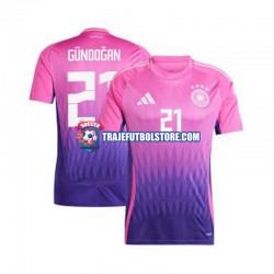 Camiseta 2ª Alemania Ilkay Gundogan 21 Hombre Euro 2024 Manga Corta