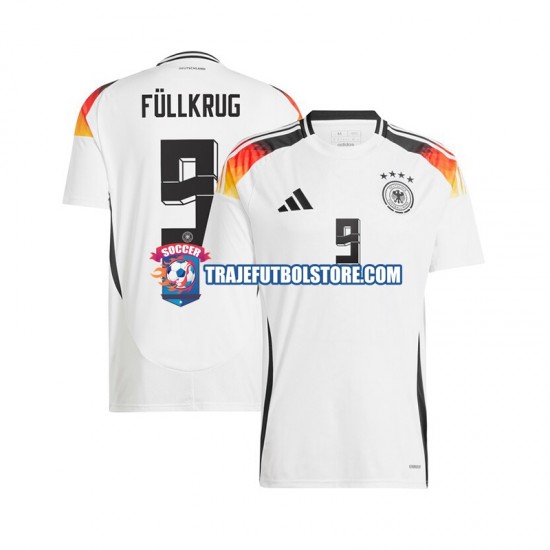 Camiseta 1ª Alemania Niclas Fullkrug 9 Hombre Euro 2024 Manga Corta