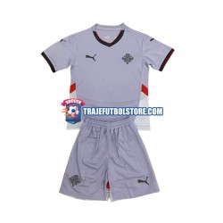 Camiseta 2ª Islandia Niño 2024 Manga Corta