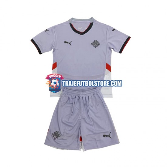 Camiseta 2ª Islandia Niño 2024 Manga Corta