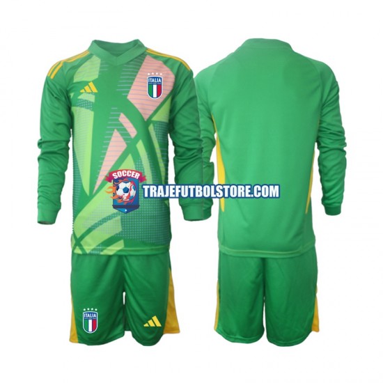 Camiseta 2ª Italia Portero Niño Euro 2024 ML