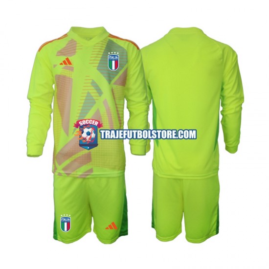 Camiseta 1ª Italia Portero Niño Euro 2024 ML
