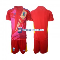 Camiseta 3ª Italia Portero Niño Euro 2024 Manga Corta