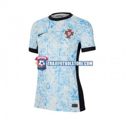 Camiseta 2ª Portugal Mujer Euro 2024 Manga Corta