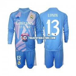 Camiseta 1ª Real Madrid Andriy Lunin 13 Portero Niño 2024-2025 ML