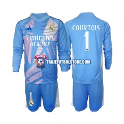 Camiseta 1ª Real Madrid Thibaut Courtois 1 Portero Niño 2024-2025 ML