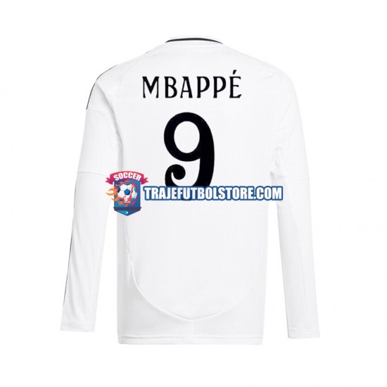 Camiseta 1ª Real Madrid Mbappé Kylian 9 Hombre 2024-2025 ML