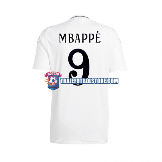 Camiseta 1ª Real Madrid Mbappé Kylian 9 Hombre 2024-2025 Manga Corta