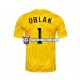 Camiseta 1ª Eslovenia Jan Oblak 1 Portero Hombre Euro 2024 Manga Corta