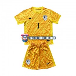 Camiseta 1ª Eslovenia Jan Oblak 1 Portero Niño Euro 2024 Manga Corta