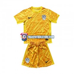 Camiseta 1ª Eslovenia Portero Niño Euro 2024 Manga Corta