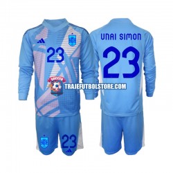 Camiseta 1ª España Unai Simon 23 Portero Niño Euro 2024 ML