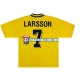Camiseta 1ª Suecia Henrik Larsson 7 Retro Hombre 1994 Manga Corta