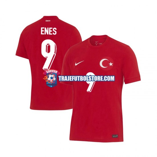 Camiseta 2ª Turquía Enes Unal 9 Hombre Euro 2024 Manga Corta