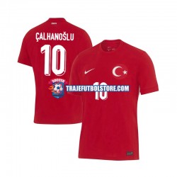 Camiseta 2ª Turquía Hakan Calhanoglu 10 Hombre Euro 2024 Manga Corta