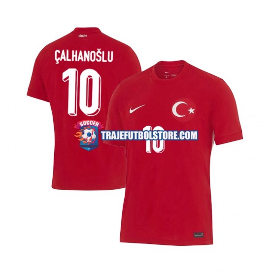 Camiseta 2ª Turquía Hakan Calhanoglu 10 Hombre Euro 2024 Manga Corta