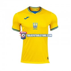 Camiseta 1ª Ucrania Hombre Euro 2024 Manga Corta