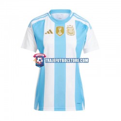 Camiseta 1ª Argentina Mujer Copa America 2024 Manga Corta