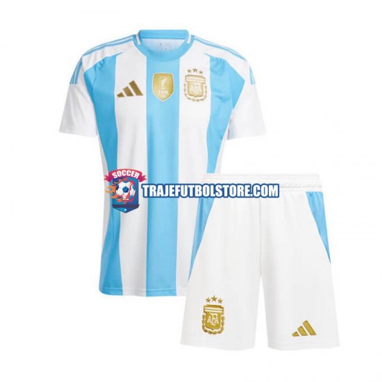 Camiseta 1ª Argentina Niño Copa America 2024 Manga Corta