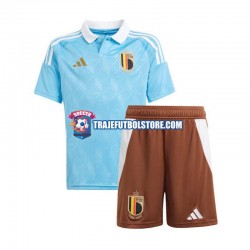 Camiseta 2ª Bélgica Niño Euro 2024 Manga Corta