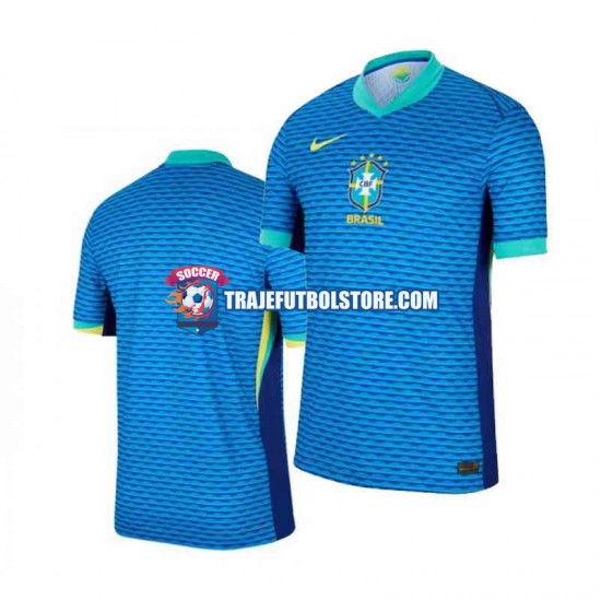Camiseta 2ª Brasil Hombre Copa America 2024 Manga Corta