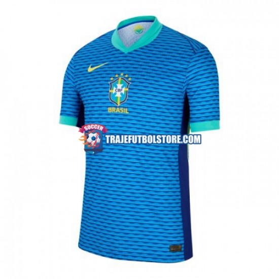 Camiseta 2ª Brasil Hombre Copa America 2024 Manga Corta