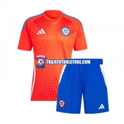 Camiseta 2ª Chile Niño Copa America 2024 Manga Corta
