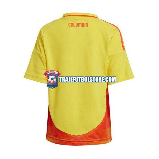 Camiseta 1ª Colombia Hombre Copa America 2024 Manga Corta