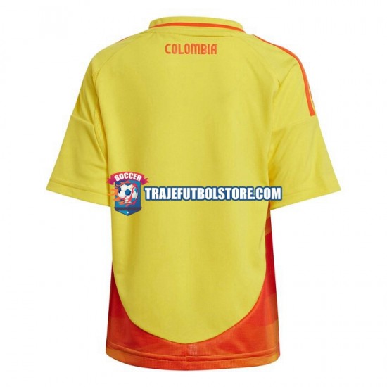 Camiseta 1ª Colombia Niño Copa America 2024 Manga Corta