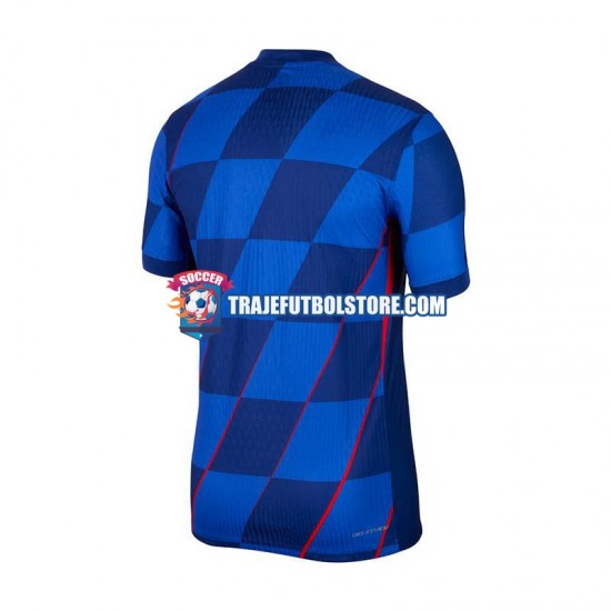 Camiseta 2ª Croacia Hombre Euro 2024 Manga Corta