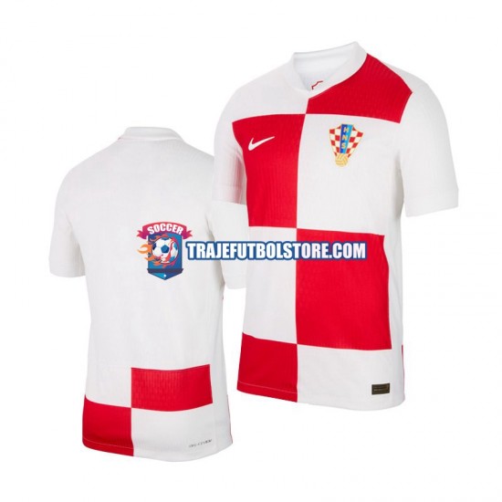 Camiseta 1ª Croacia Hombre Euro 2024 Manga Corta
